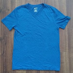 Blue V-neck